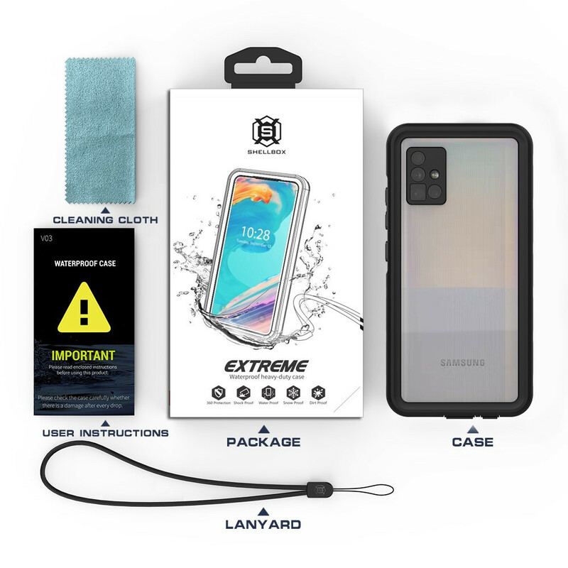 Capa Para Samsung Galaxy A51 5G Shellbox À Prova D'água