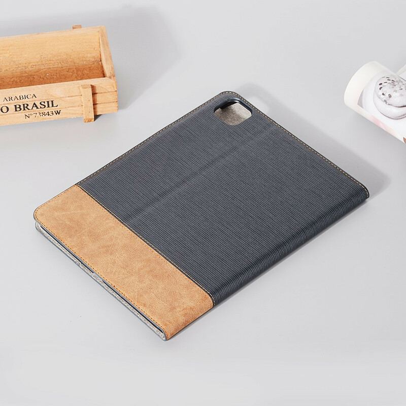 Capa Flip Para iPad Pro 12.9" (2020) Emenda De Couro