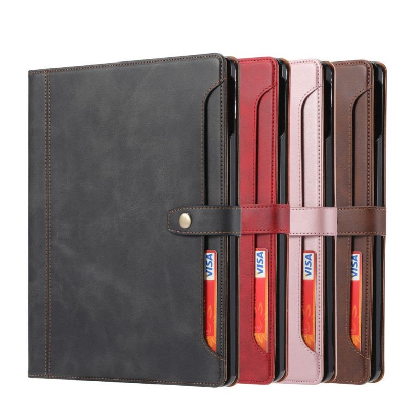 Capa Flip Para iPad Pro 12.9" (2020) Estilo Empresarial Com Alça