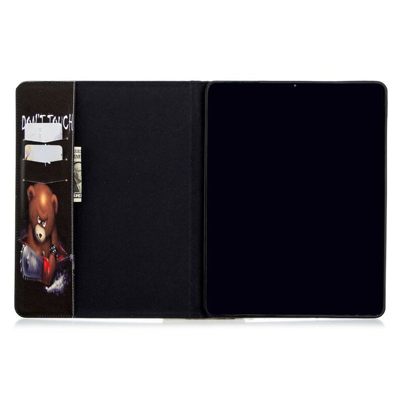 Capa Flip Para iPad Pro 12.9" (2020) Padrão De Impressão De Urso