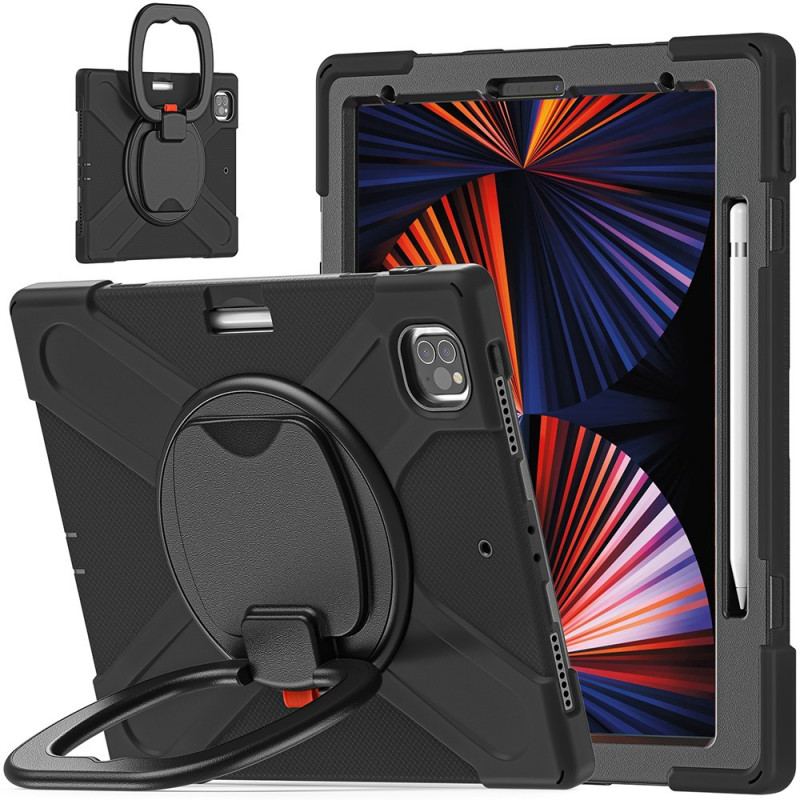 Capa Para iPad Pro 12.9" (2020) Suporte De Anel Giratório Ultra Resistente