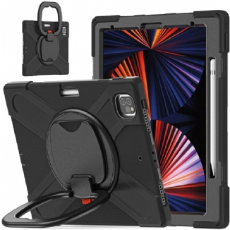 Capa Para iPad Pro 12.9" (2020) Suporte De Anel Giratório Ultra Resistente