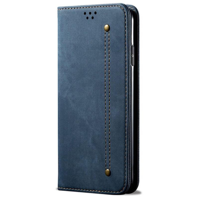 Capa De Celular Para Oppo Reno 7 Flip Tecido Jeans