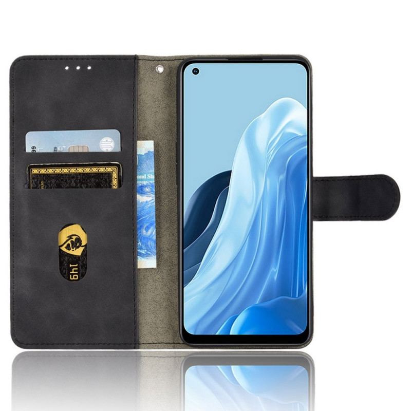 Capa De Couro Para Oppo Reno 7 De Cordão Strappy Skin-touch