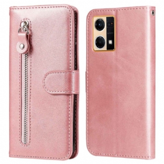 Capa Flip Para Oppo Reno 7 Carteira