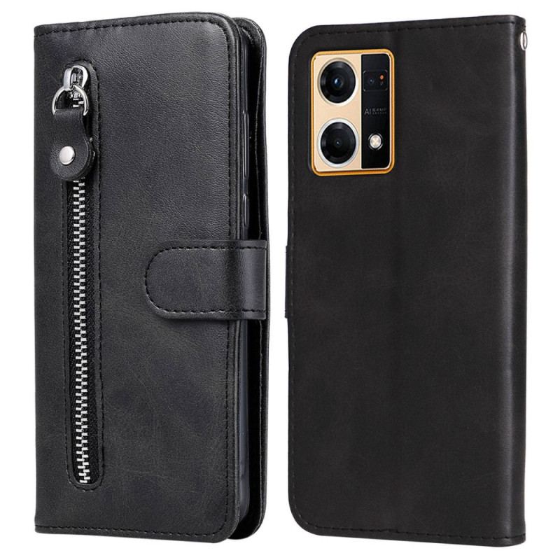 Capa Flip Para Oppo Reno 7 Carteira