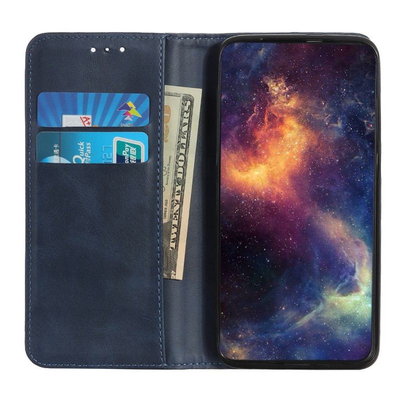 Capa Flip Para Oppo Reno 7 Clássico Couro Rachado