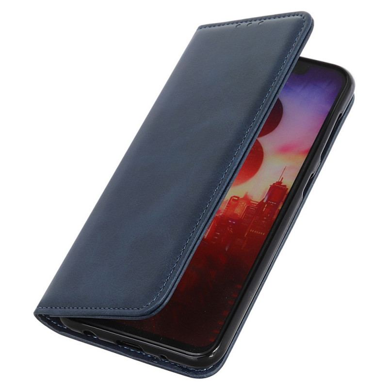 Capa Flip Para Oppo Reno 7 Clássico Couro Rachado