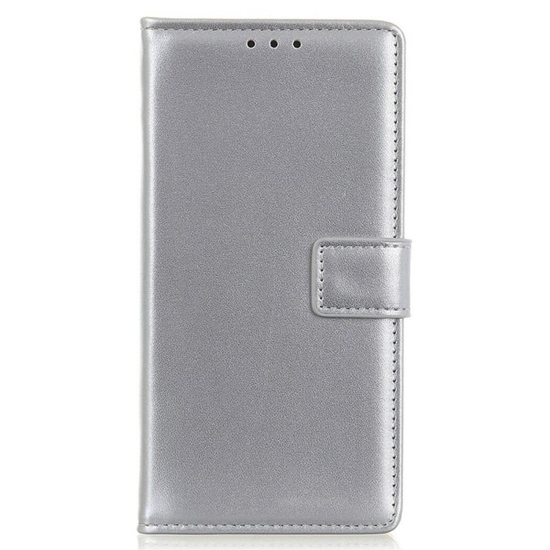 Capa Flip Para Oppo Reno 7 Couro Sintético Liso