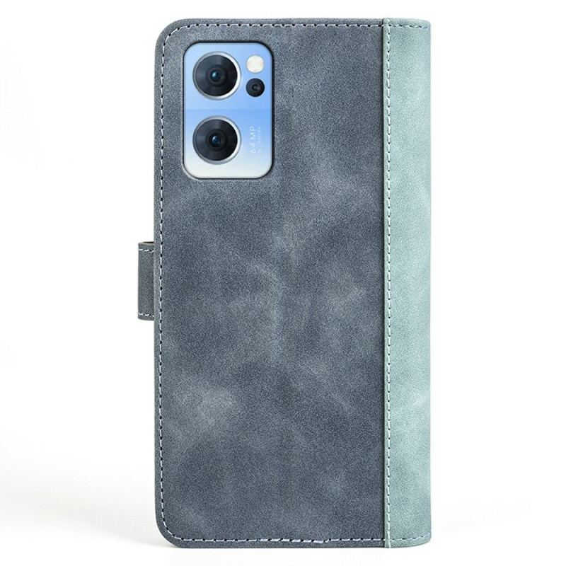 Capa Flip Para Oppo Reno 7 Padrão Gráfico