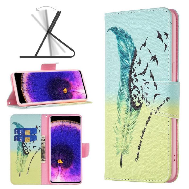 Capa Flip Para Oppo Reno 7 Pena