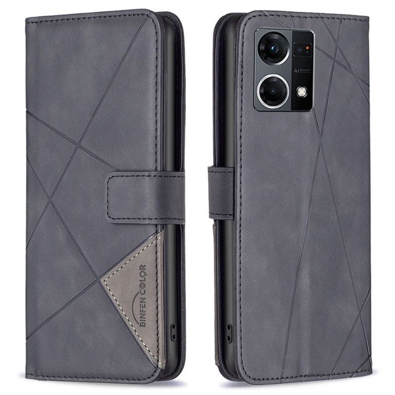 Capa Folio Para Oppo Reno 7 Estilo De Couro Binfen Color