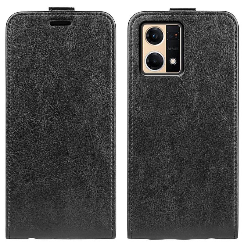 Capa Folio Para Oppo Reno 7 Flip Aba Vertical