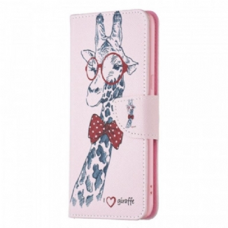 Capa Folio Para Oppo Reno 7 Girafa Inteligente