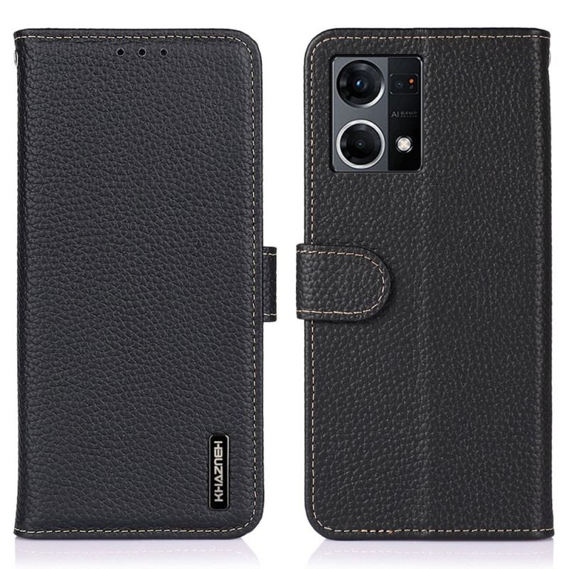 Capa Folio Para Oppo Reno 7 Khazneh Lichia Couro