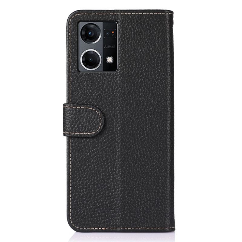 Capa Folio Para Oppo Reno 7 Khazneh Lichia Couro