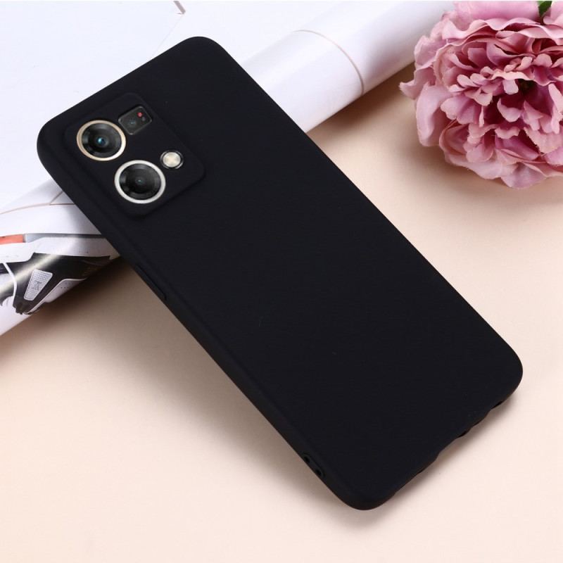 Capa Para Oppo Reno 7 Silicone Líquido Com Cordão