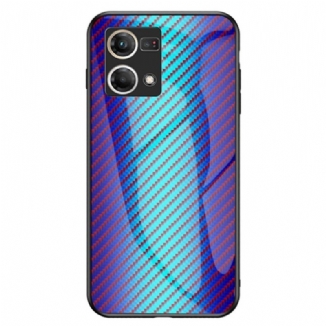 Capa Para Oppo Reno 7 Vidro Temperado De Fibra De Carbono