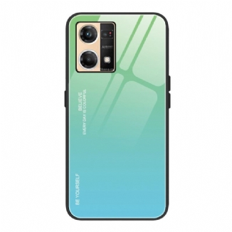 Capa Para Oppo Reno 7 Vidro Temperado Seja Você Mesmo