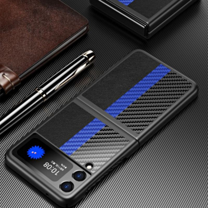 Capa Para Samsung Galaxy Z Flip 3 5G De Couro Cor