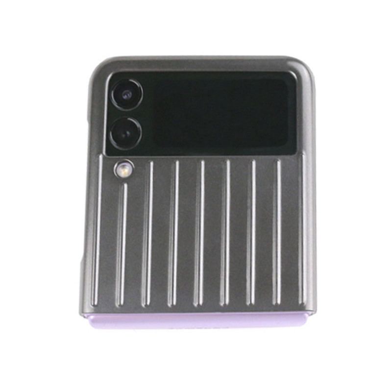 Capa Para Samsung Galaxy Z Flip 3 5G De Couro Design De Mala