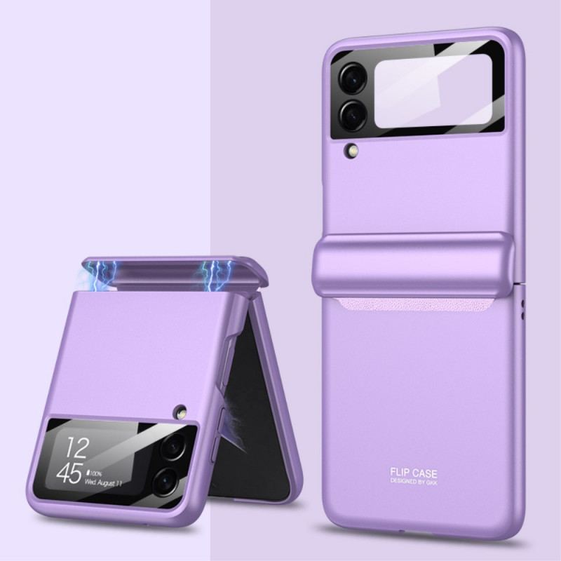 Capa Para Samsung Galaxy Z Flip 3 5G De Couro Dobradiça Magnética Gkk