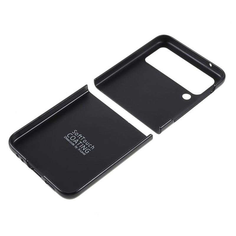 Capa Para Samsung Galaxy Z Flip 3 5G De Couro Fibra De Carbono X-level