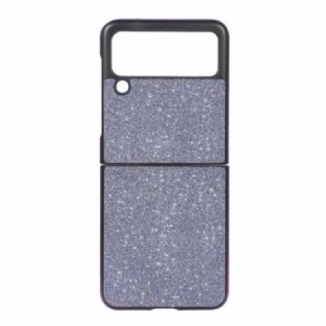 Capa Para Samsung Galaxy Z Flip 3 5G De Couro Lantejoulas Premium