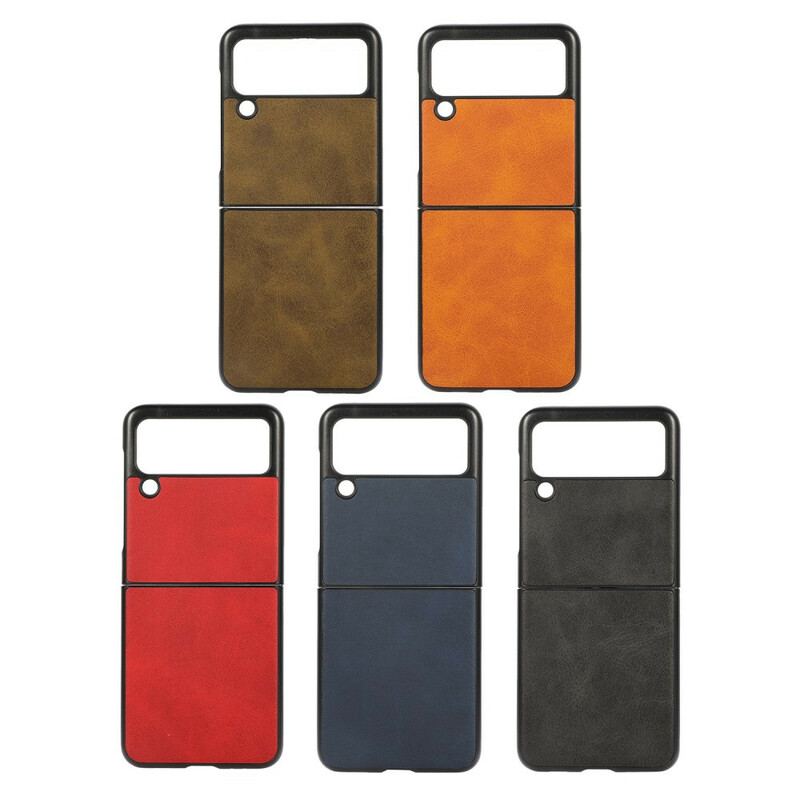 Capa Para Samsung Galaxy Z Flip 3 5G De Couro Couro Sintético