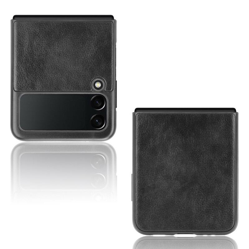 Capa Para Samsung Galaxy Z Flip 3 5G De Couro Couro Sintético De Lichia