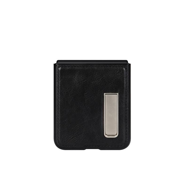 Capa Para Samsung Galaxy Z Flip 3 5G De Couro Suporte De Couro Estilo