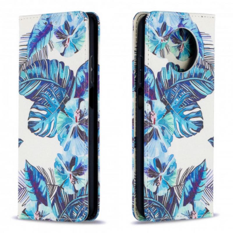 Capa De Celular Para Xiaomi Mi 10T Lite Flip Folhas