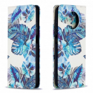 Capa De Celular Para Xiaomi Mi 10T Lite Flip Folhas