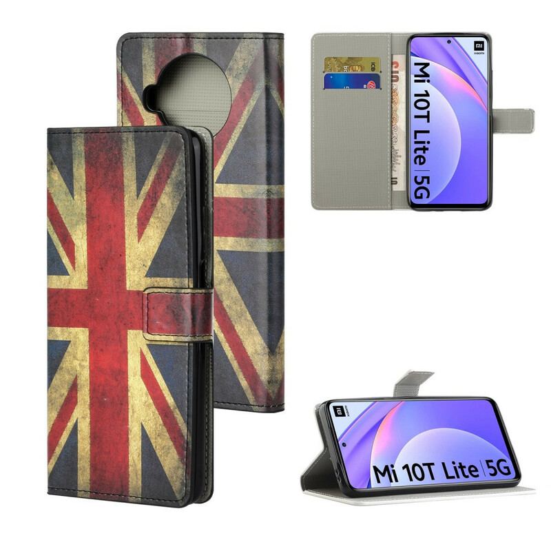 Capa Flip Para Xiaomi Mi 10T Lite Bandeira Da Inglaterra