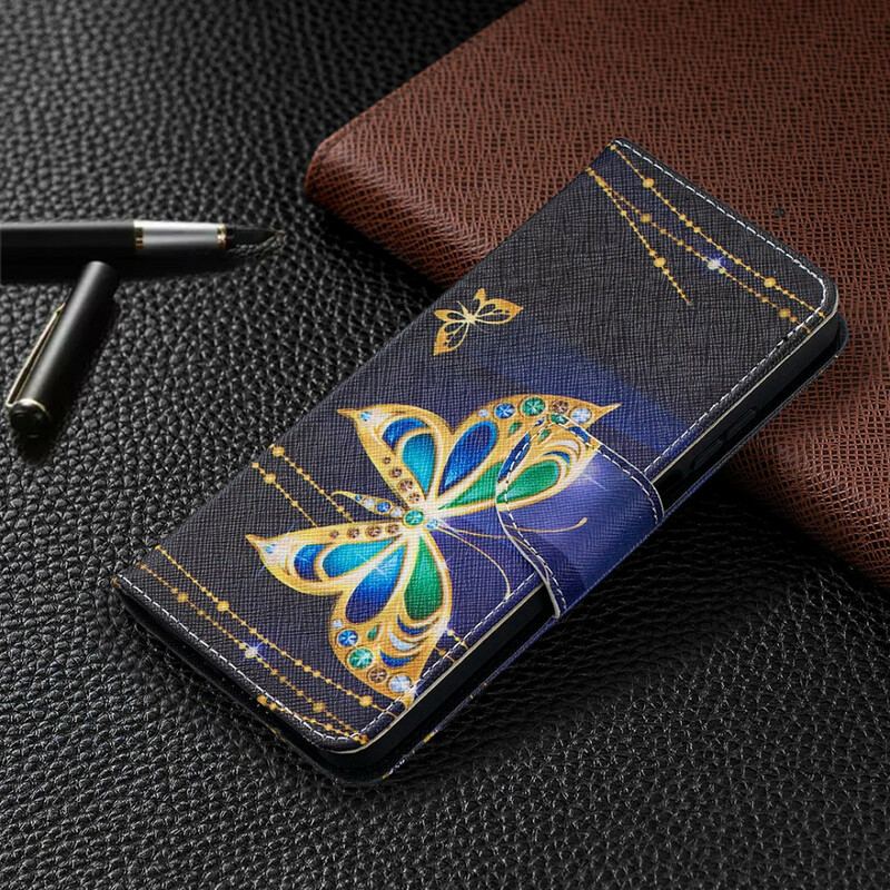 Capa Flip Para Xiaomi Mi 10T Lite Borboleta Mágica