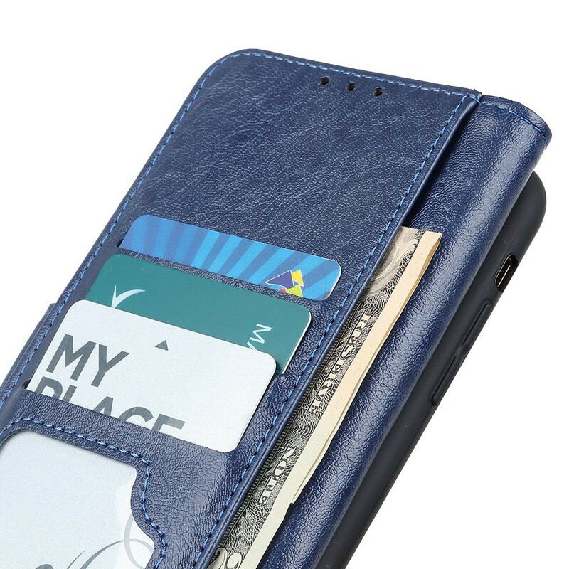 Capa Flip Para Xiaomi Mi 10T Lite Couro Sintético Texturizado