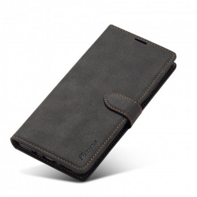 Capa Flip Para Xiaomi Mi 10T Lite Forwenw Efeito Couro