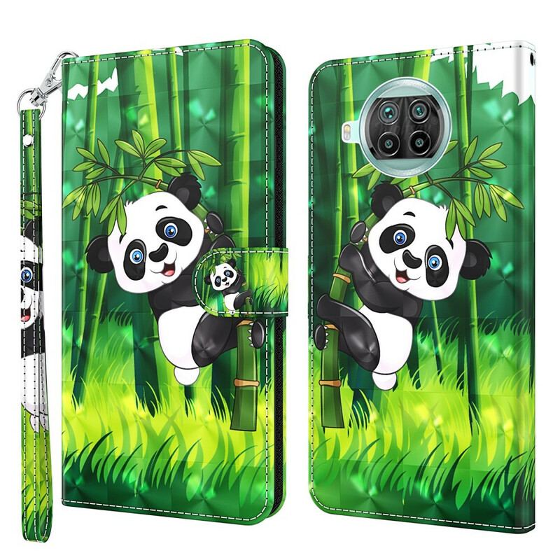 Capa Flip Para Xiaomi Mi 10T Lite Panda E Bambu