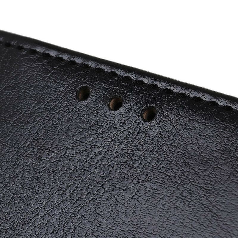 Capa Folio Para Xiaomi Mi 10T Lite Efeito Couro Brilhante