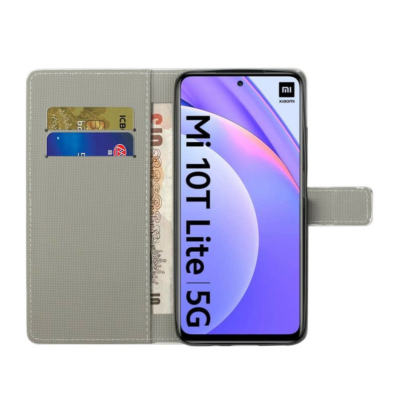 Capa Folio Para Xiaomi Mi 10T Lite Eu Amo Paris