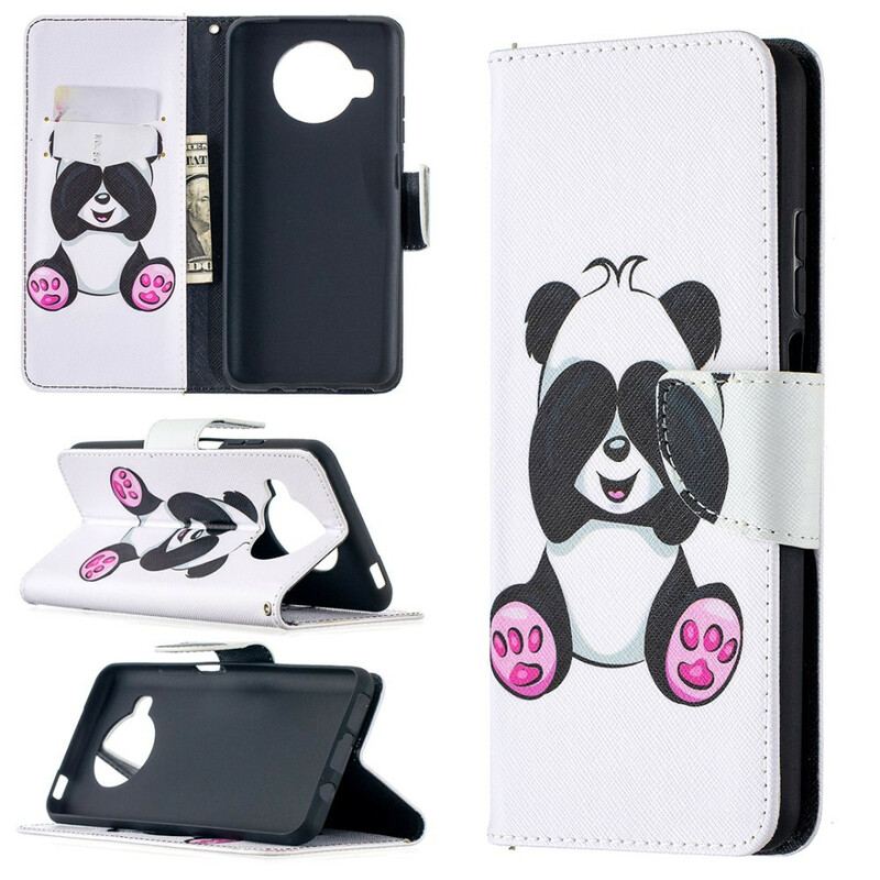 Capa Folio Para Xiaomi Mi 10T Lite Panda Divertido