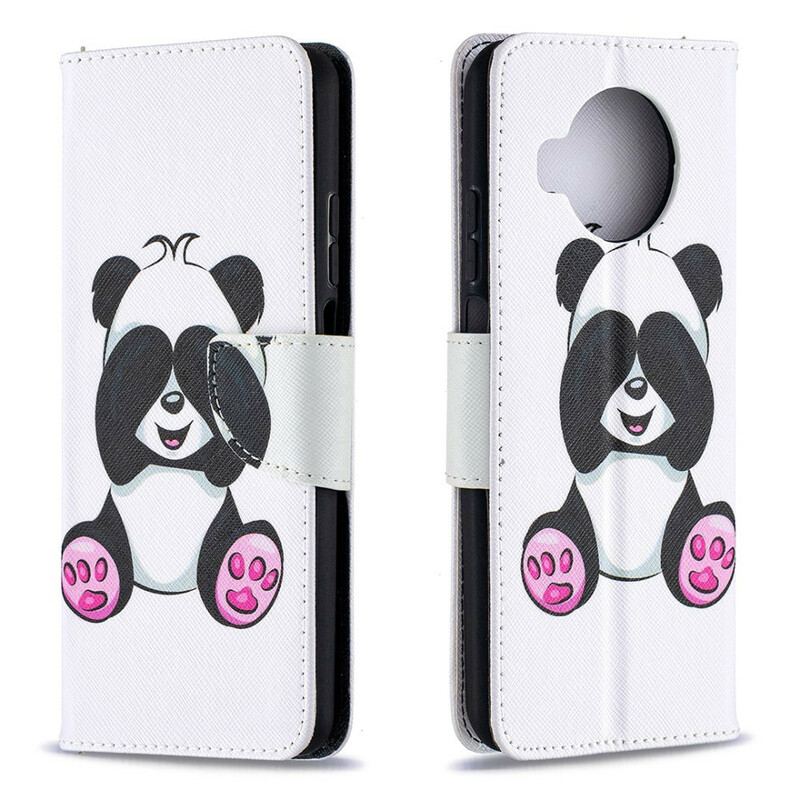 Capa Folio Para Xiaomi Mi 10T Lite Panda Divertido