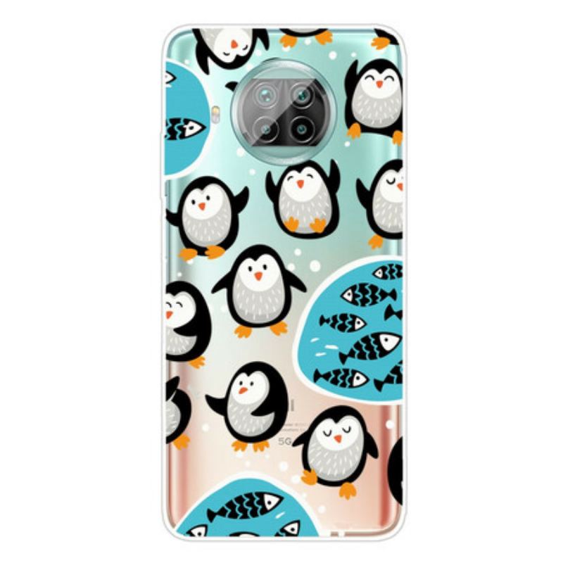 Capa Para Xiaomi Mi 10T Lite Pinguins E Peixes