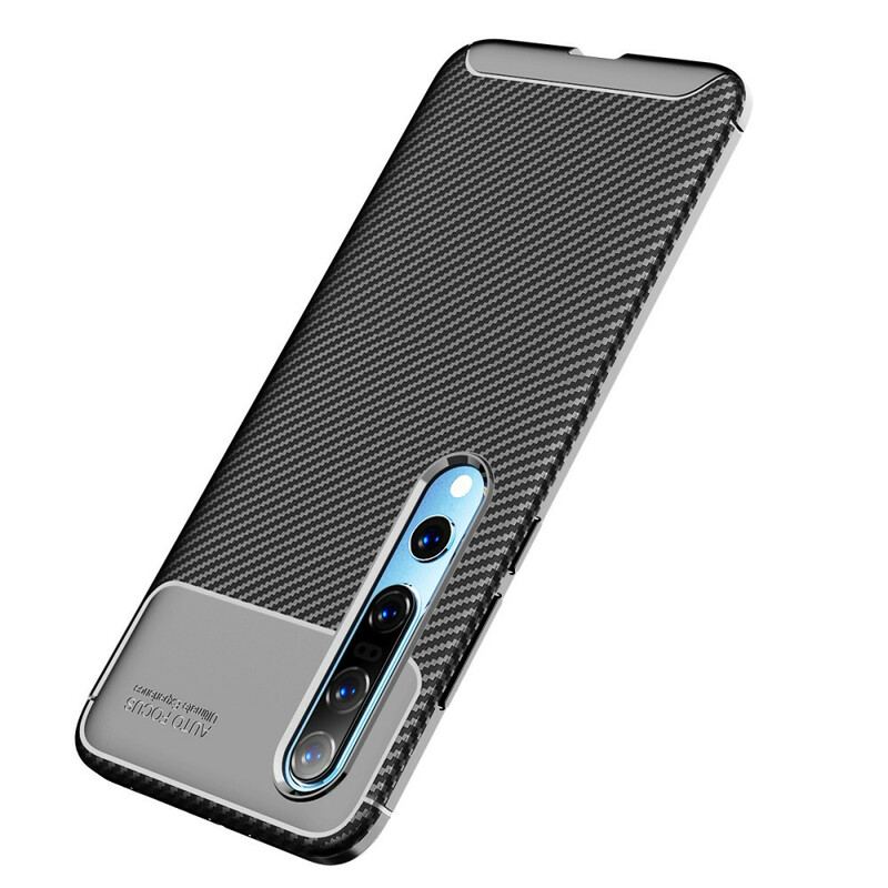 Capa De Celular Para Xiaomi Mi 10 / 10 Pro Fibra De Carbono Flexível