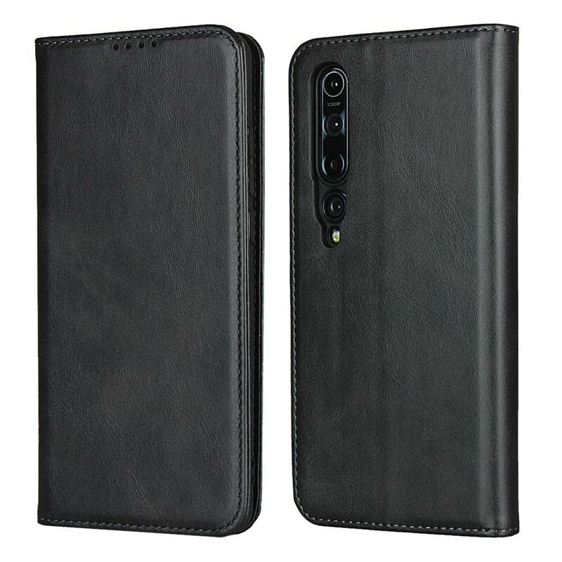 Capa De Celular Para Xiaomi Mi 10 / 10 Pro Flip Couro Rachado Elegância