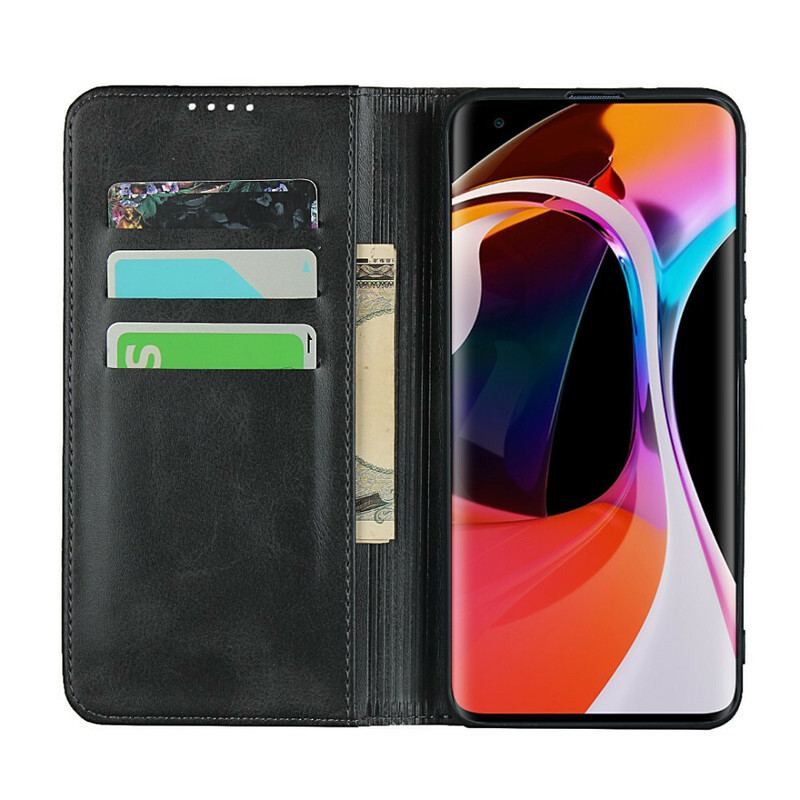 Capa De Celular Para Xiaomi Mi 10 / 10 Pro Flip Couro Rachado Elegância