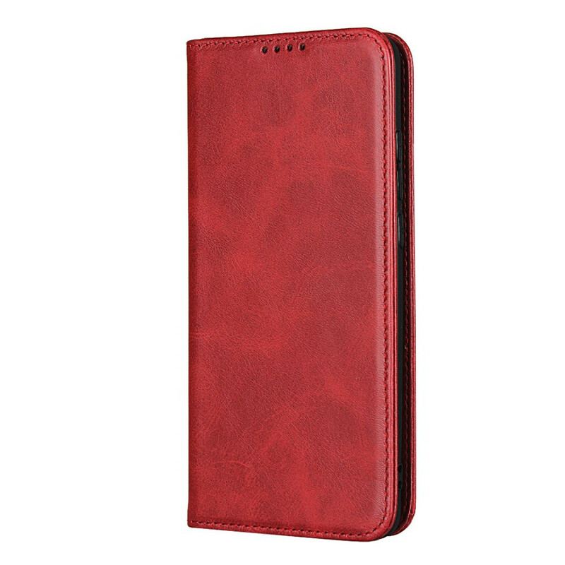 Capa De Celular Para Xiaomi Mi 10 / 10 Pro Flip Couro Rachado Elegância