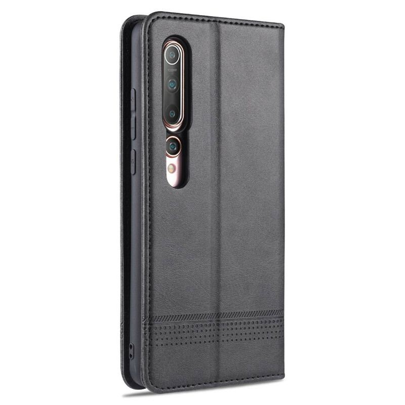 Capa De Celular Para Xiaomi Mi 10 / 10 Pro Flip Estilo De Couro Azns