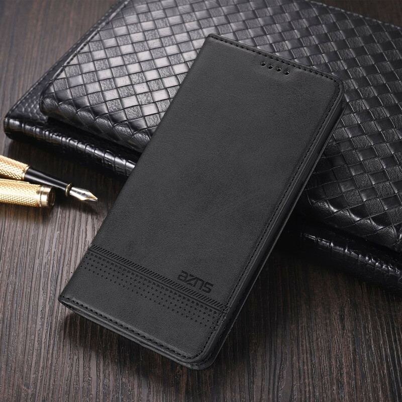 Capa De Celular Para Xiaomi Mi 10 / 10 Pro Flip Estilo De Couro Azns