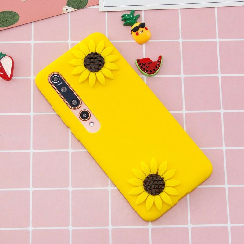 Capa De Celular Para Xiaomi Mi 10 / 10 Pro Girassóis 3d